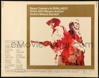 6z889 SHALAKO 1/2sh 1968 great art of Sean Connery as Shalako, sexy Brigitte Bardot!