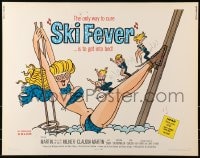 6z899 SKI FEVER 1/2sh 1969 Curt Siodmak directed, Martin Milner, sexy art of bikini clad skier!