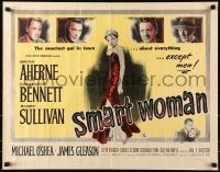 6z904 SMART WOMAN 1/2sh 1948 Brian Aherne, sexy full-length Constance Bennett in red dress!
