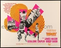 6z924 STRANGER IN THE HOUSE 1/2sh 1968 James Mason, Geraldine Chaplin, Bobby Darin, Cop-Out!
