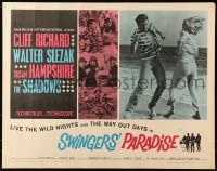 6z930 SWINGERS' PARADISE 1/2sh 1965 Walter Slezak, Susan Hampshire, wild nights & way out days!