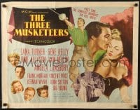 6z937 THREE MUSKETEERS style A 1/2sh 1948 Lana Turner, Gene Kelly, June Allyson, Angela Lansbury