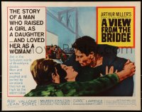6z963 VIEW FROM THE BRIDGE 1/2sh 1962 Raf Vallone, Arthur Miller's towering drama of love & obsession