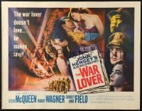 6z970 WAR LOVER 1/2sh 1962 Steve McQueen & Robert Wagner loved war like others loved women!