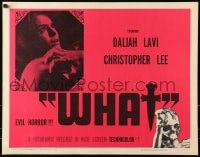 6z979 WHIP & THE BODY 1/2sh 1965 Mario Bava's La Frusta e il corpo, Christopher Lee, Daliah Lavi!