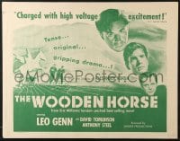 6z991 WOODEN HORSE 1/2sh 1951 Anthony Steel, Leo Genn, Danish actress Lis Lowert featured!