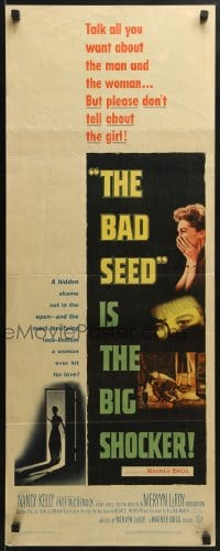 6z023 BAD SEED insert 1956 the big shocker about really bad terrifying little Patty McCormack!