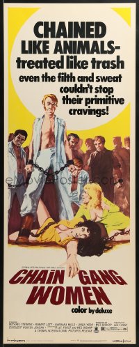 6z077 CHAIN GANG WOMEN insert 1971 even filth & sweat couldn't stop their primitive cravings!