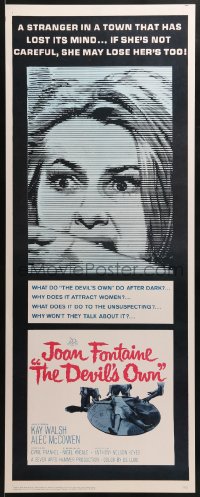 6z118 DEVIL'S OWN insert 1967 Hammer, Joan Fontaine, what does it do to the unsuspecting?