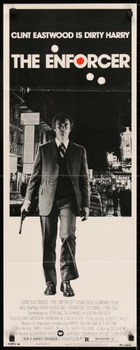 6z135 ENFORCER insert 1976 full-length image of Clint Eastwood as Dirty Harry w/.44 Magnum!