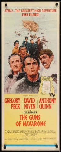 6z166 GUNS OF NAVARONE insert R1966 Gregory Peck, David Niven & Anthony Quinn by Howard Terpning!
