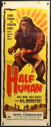 6z167 HALF HUMAN insert 1957 1400 pounds of frozen salivating fury, moves like a man & likes women!