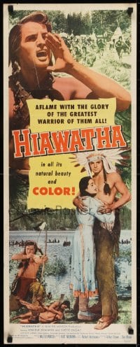 6z176 HIAWATHA insert 1953 Vince Edwards as greatest Native American Indian warrior of them all!
