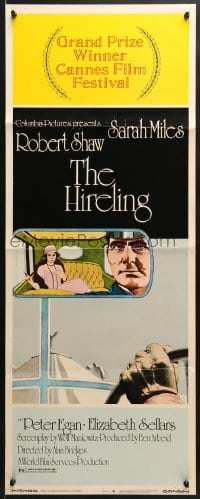 6z181 HIRELING insert 1973 Robert Shaw as chauffeur to Sarah Miles, before Driving Miss Daisy!