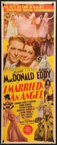 6z190 I MARRIED AN ANGEL insert 1942 Nelson Eddy dreams Jeanette MacDonald is his heavenly mate!