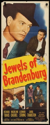 6z207 JEWELS OF BRANDENBURG insert 1947 Richard Travis has to stop a gang from reviving Nazi party!