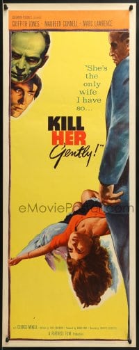 6z211 KILL HER GENTLY insert 1958 English murder thriller, she's the only wife I have!
