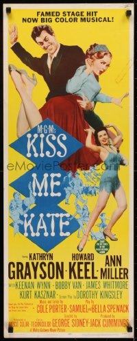 6z216 KISS ME KATE 2D insert 1953 Howard Keel spanking Kathryn Grayson, sexy Ann Miller!