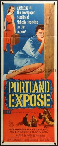 6z297 PORTLAND EXPOSE insert 1957 sexy bad girls, nakedly shocking on the screen!