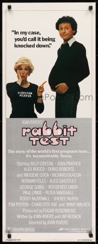 6z303 RABBIT TEST insert 1978 director Joan Rivers, Billy Crystal is the first pregnant man!