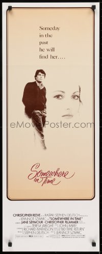 6z350 SOMEWHERE IN TIME insert 1980 Christopher Reeve, Jane Seymour, cult classic!