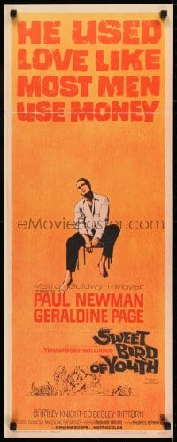 6z381 SWEET BIRD OF YOUTH insert 1962 Paul Newman, Geraldine Page, from Tennessee Williams' play!