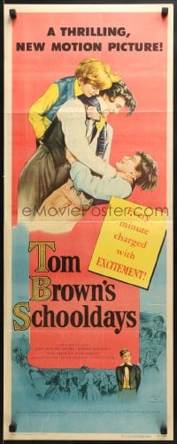 6z399 TOM BROWN'S SCHOOLDAYS insert 1951 John Howard Davies in the title role with bad kids!