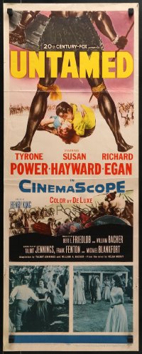 6z416 UNTAMED insert 1955 Tyrone Power & Susan Hayward in Africa with natives!