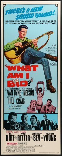 6z434 WHAT AM I BID insert 1967 Al Hirt, Tex Ritter, Johnny Sea & Faron Young, country music!