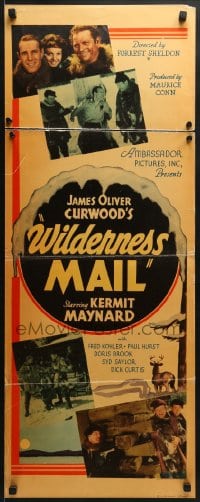 6z447 WILDERNESS MAIL insert 1935 great images of Kermit Maynard, Fred Kohler, Doris Brook!