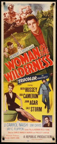 6z453 WOMAN OF THE NORTH COUNTRY insert 1952 sexy Ruth Hussey was mistress of Northwest Frontier!