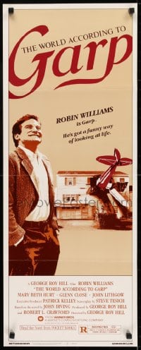 6z457 WORLD ACCORDING TO GARP insert 1982 Robin Williams is the most human being you'll ever meet!