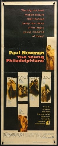 6z467 YOUNG PHILADELPHIANS insert 1959 rich lawyer Paul Newman defends friend from murder charges!