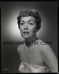 7a027 JANE WYMAN 8x10 negative 1954 sexy portrait in strapless dress from Magnificent Obsession!