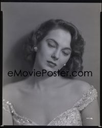 7a037 MARTA TOREN 8x10 negative 1950s glamour portrait in sparkling gown with bare shoulders!