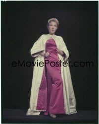 7a078 ANNE BAXTER 8x10 transparency 1950s full-length portrait in gown & robe by Bud Fraker!