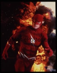 7a187 FLASH 4x5 transparency 1990 John Wesley Shipp in the title role as Barry Allen in costume!