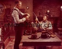 7a188 FOR A FEW DOLLARS MORE 4x5 transparency 1967 Clint Eastwood with gun by Lee Van Cleef!