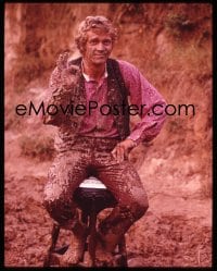 7a323 REIVERS group of 5 4x5 transparencies 1970 great images of Steve McQueen, William Faulkner