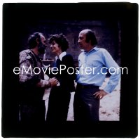 7a421 ROBIN & MARIAN 3x3 transparency 1976 Sean Connery, Audrey Hepburn & Richard Lester candid!