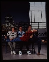 7a397 SEINFELD group of 2 4x5 transparencies 1992 Jerry with Elaine, George & Kramer!