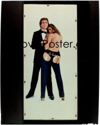 7a136 SO FINE 8x10 transparency 1981 poster image of Ryan O'Neal & sexy Mariangela Melato!