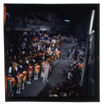 7a423 THUNDERBALL 3x3 transparency 1965 candid the Junkanoo celebration being filmed in Nassau!