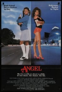 7b047 ANGEL 1sh 1983 high school honor student by day, Hollywood hooker at night!