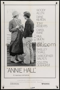 7b051 ANNIE HALL 1sh 1977 full-length Woody Allen & Diane Keaton in a nervous romance!