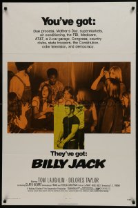 7b113 BILLY JACK 1sh 1971 Tom Laughlin, Delores Taylor, most unusual boxoffice success ever!