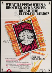 7b308 FIREWORKS WOMAN 1sh 1975 Wes Craven, what happens when a brother & sister break taboo?