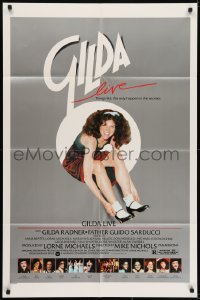 7b348 GILDA LIVE 1sh 1980 Gilda Radner, Mike Nichols, Father Guido Sarducci, Saturday Night Live