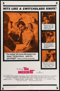 7b420 INCIDENT 1sh 1968 Victor Arnold, subway hostage Beau Bridges goes on a ride with terror!