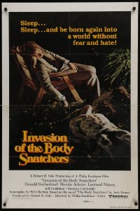 7b425 INVASION OF THE BODY SNATCHERS style B int'l 1sh 1978 Kaufman remake, cool & different!